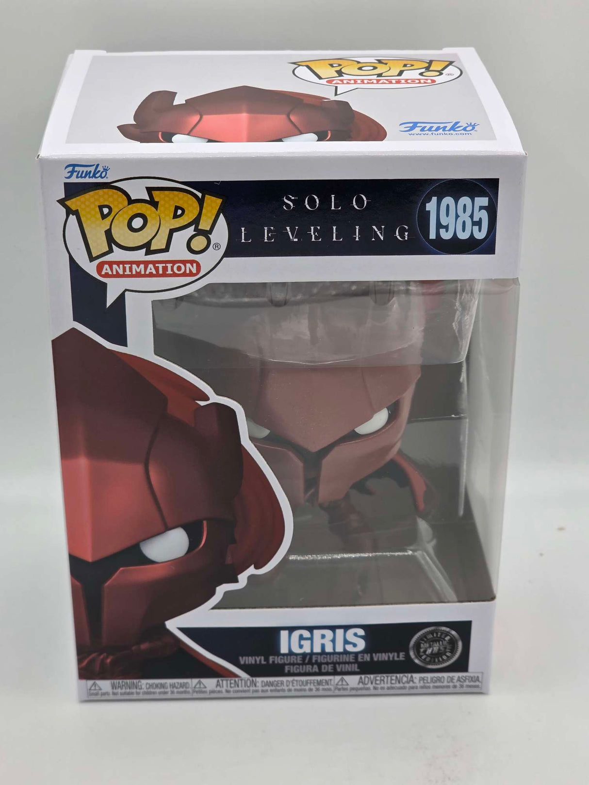 Funko Pop! Animation Solo Leveling IGRIS #1985 Limited Metallic Chase Edition