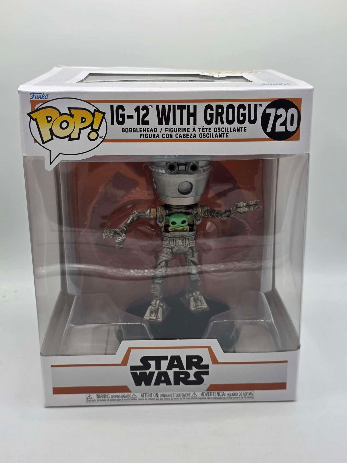 Slight Box Damaged | IG-12 WITH GROGU | Funko Pop Star Wars Deluxe | 6 Inch #720