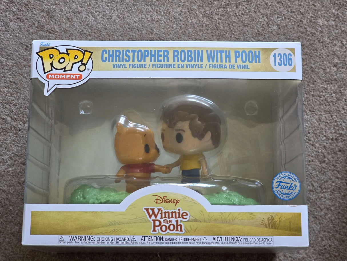 Damaged Box | CHRISTOPHER ROBIN WITH POOH Winnie the Pooh | Funko Pop Moment Disney #1306