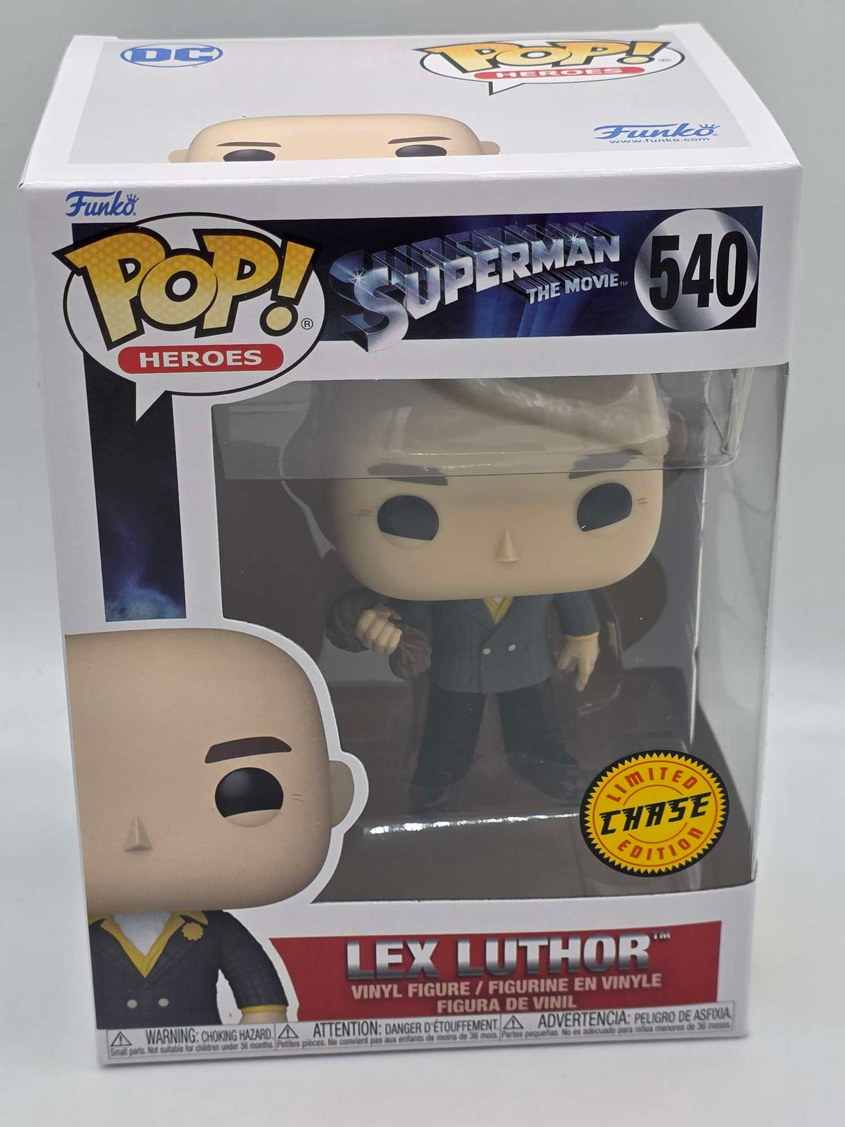 LEX LUTHOR (BALD) | Superman The Movie 1978 | Funko Pop Heroes | Chase #540