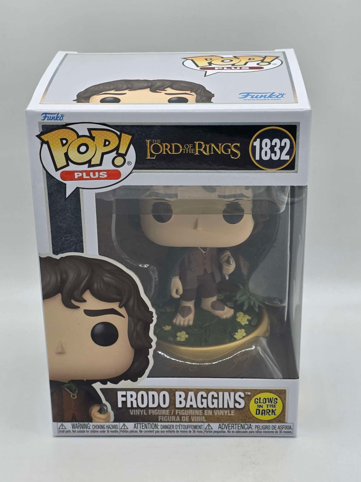 Slight Damaged Box | FRODO BAGGINS | Lord of The Rings | Funko Pop Plus | GLOW #1832
