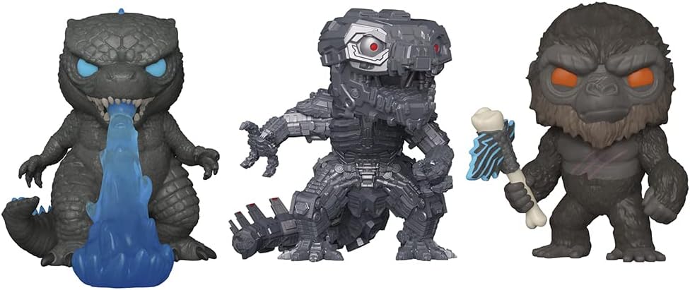 Funko Pop! Movies: Godzilla vs. Kong 3-Pack (Special Edition) - Godzilla, Mechagodzilla & Kong - Slight Box Damage