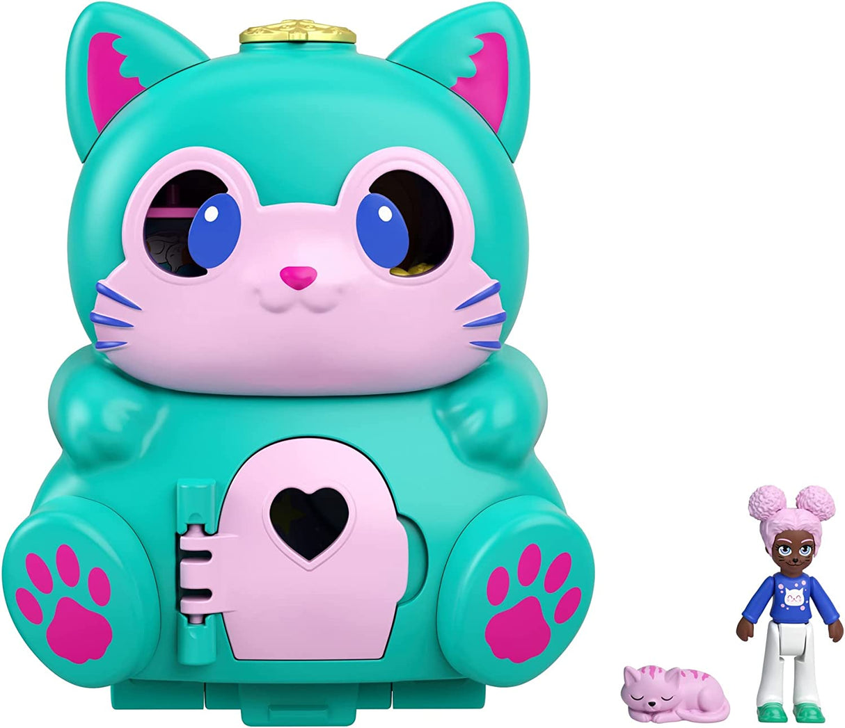 Polly Pocket Flip & Find Cat Compact (6848939819108)