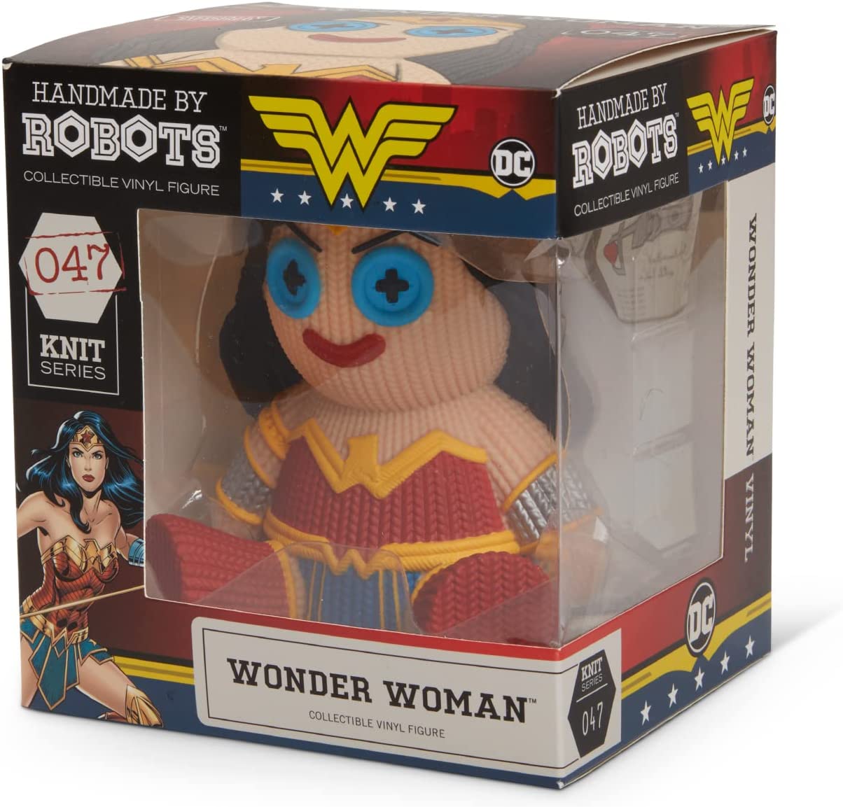 Handmade by Robots | DC Wonder Woman Vinyl Figure | Knit Series #047