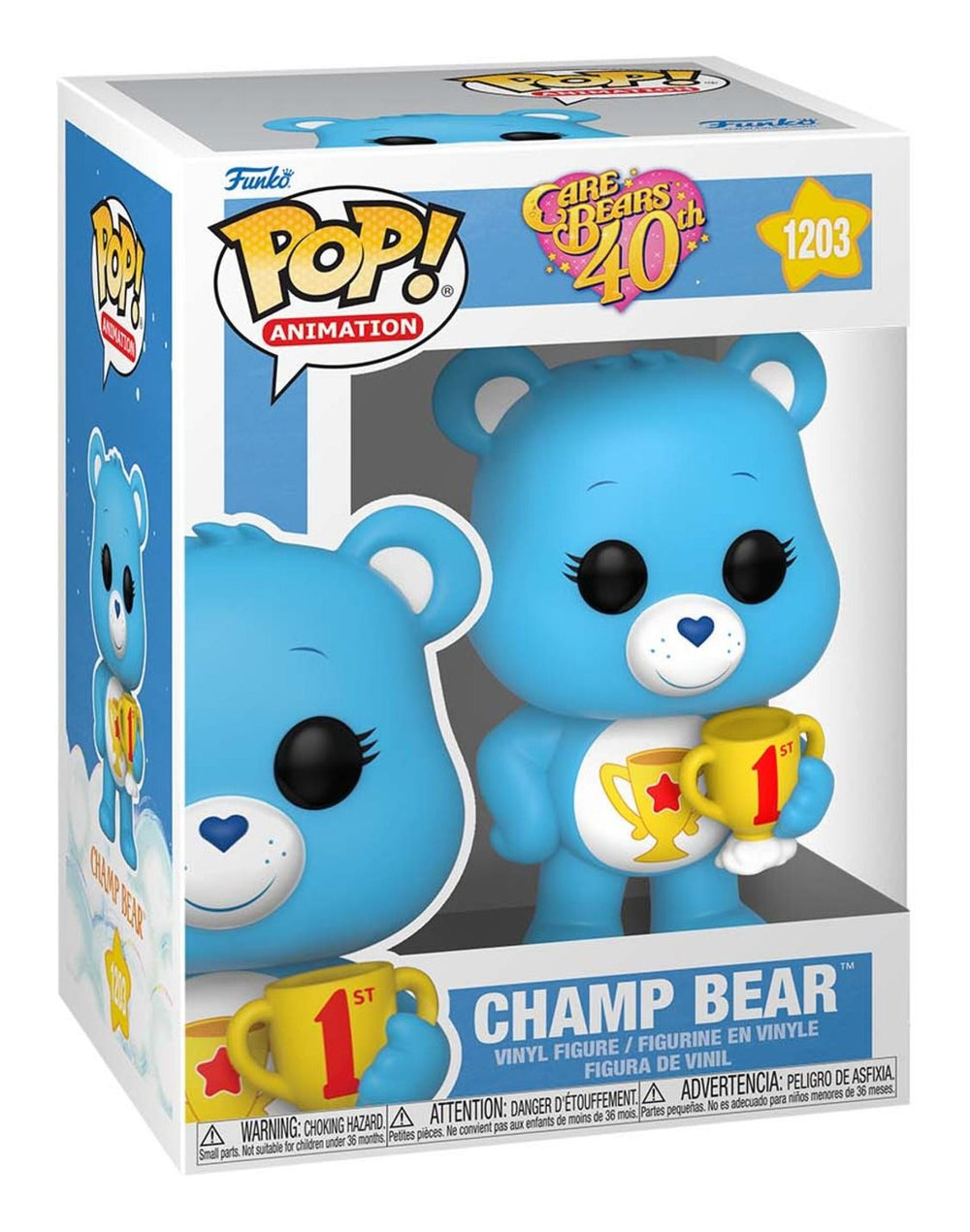 Funko Pop Animation | Care Bears 40th Anniversary | Champ Bear #1203