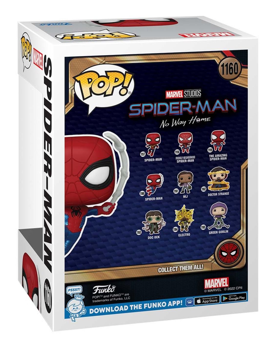 Funko Pop Marvel | Spiderman No Way Home | Spider-Man (Swinging) #1160 Metallic