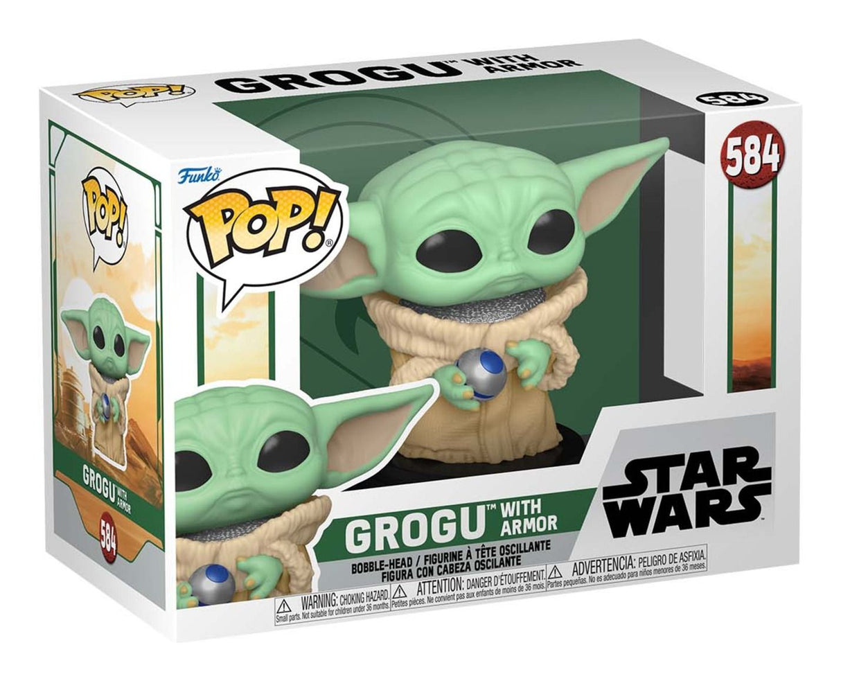 Funko Pop Star Wars | Book of Boba Fett | Grogu with Armour #584