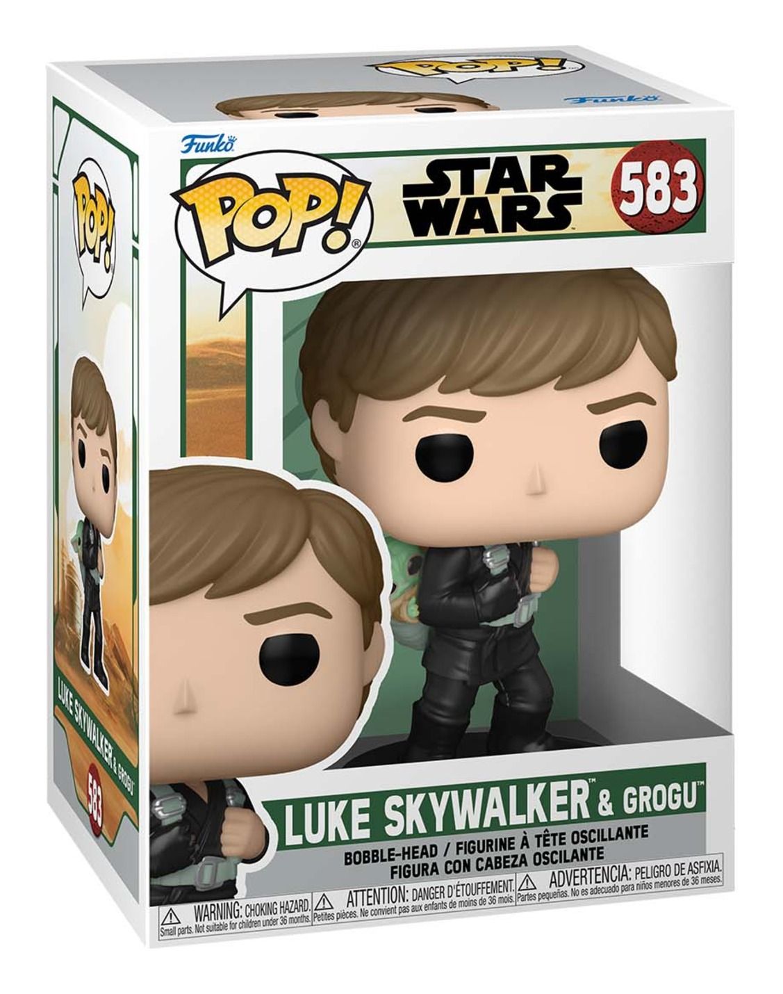 Funko Pop Star Wars | Book of Boba Fett | Luke Skywalker and Grogu #583