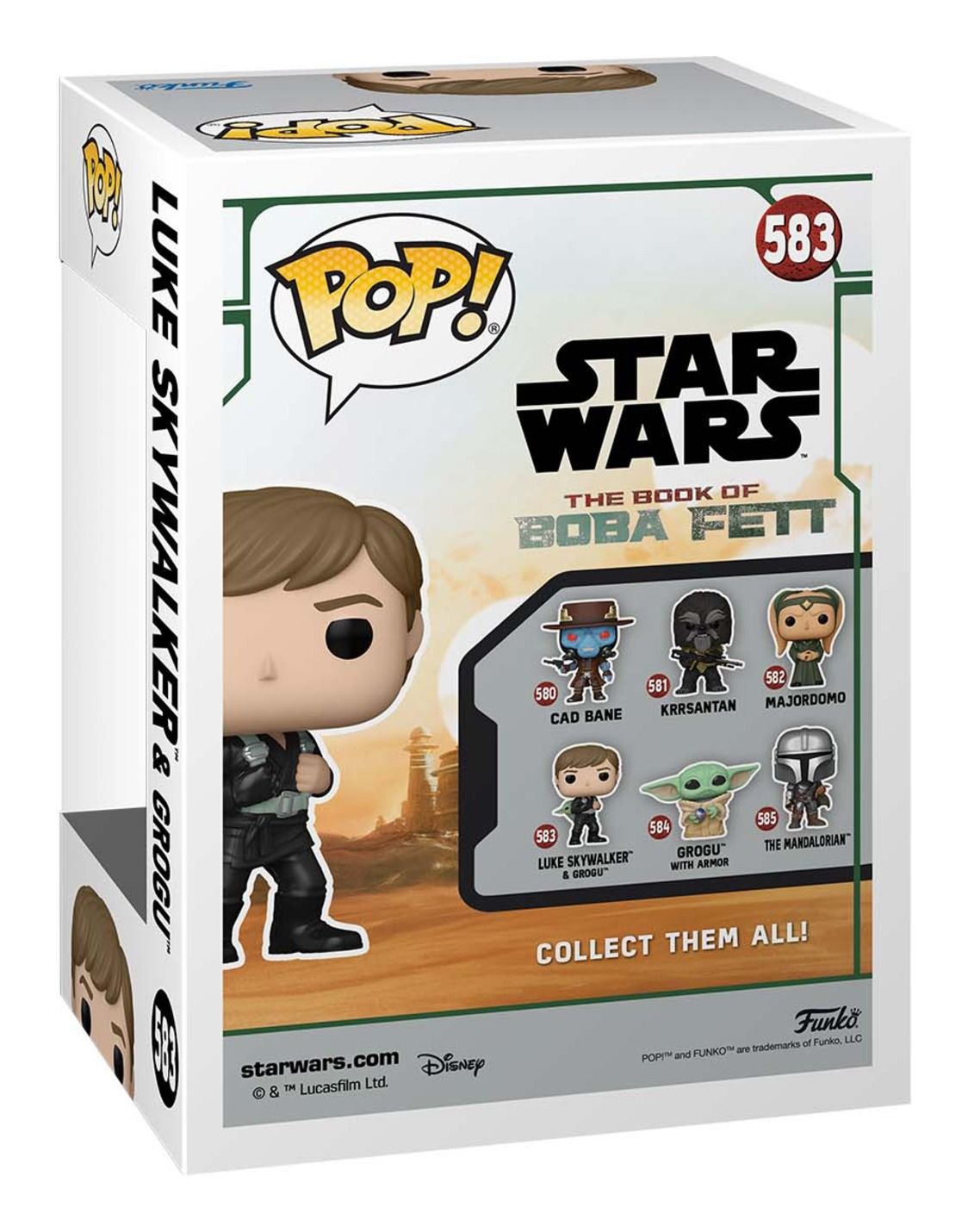 Funko Pop Star Wars | Book of Boba Fett | Luke Skywalker and Grogu #583