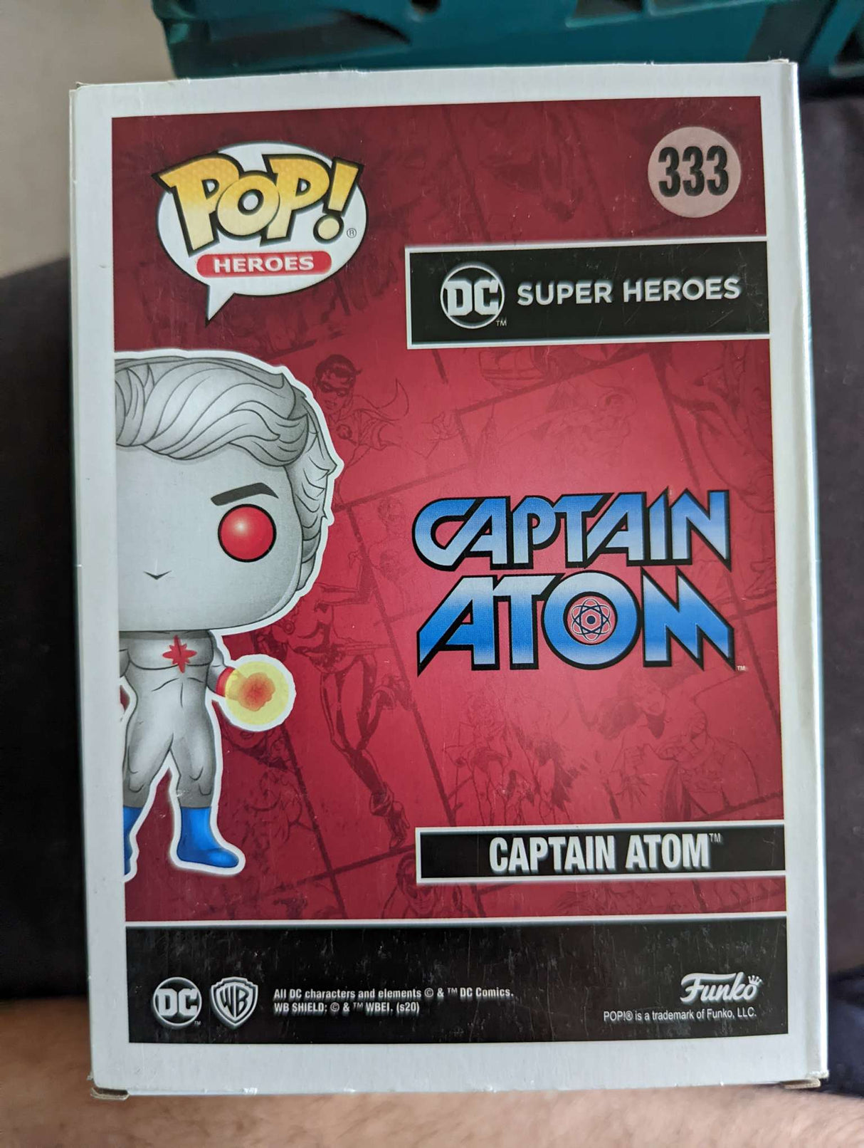 Damaged Box Funko Pop Heroes - DC Super Heroes - Captain Atom #333 - 2020 Wondrous Convention Limited Edition Exclusive (6924224430180)
