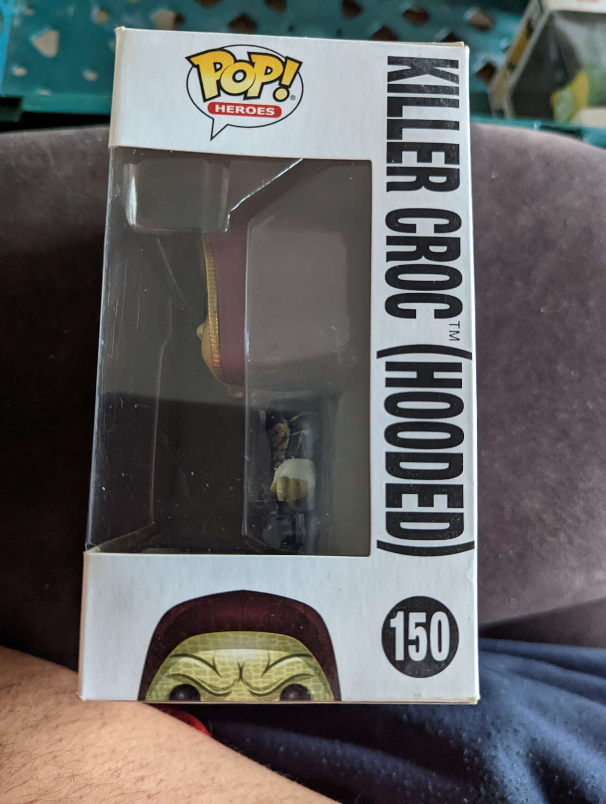Damaged Box Funko Pop Heroes - Suicide Squad - Killer Croc Hooded #150 (6938149748836)