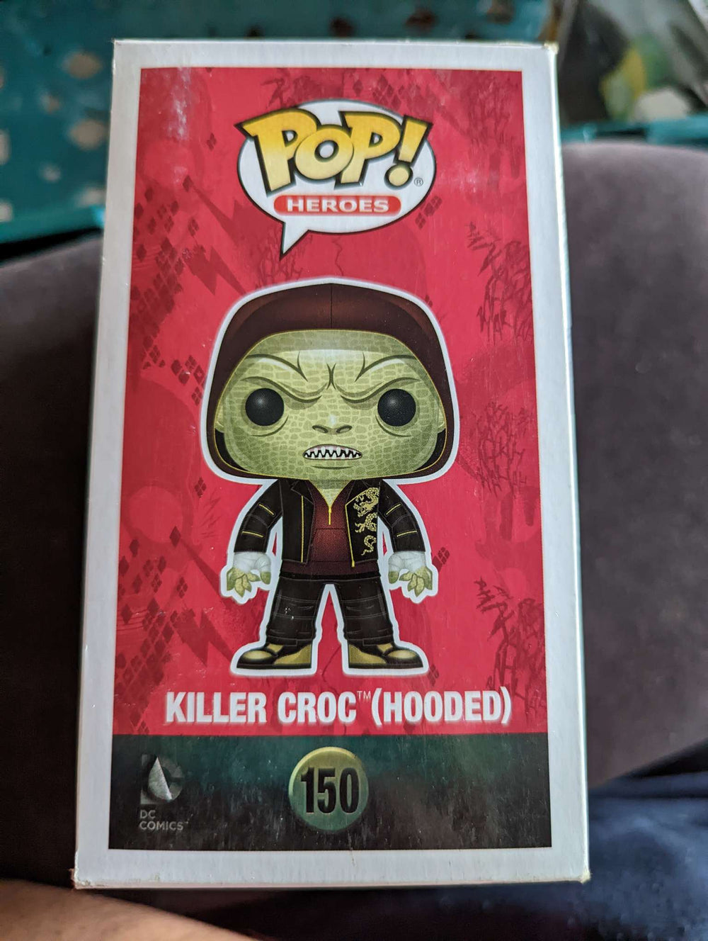 Damaged Box Funko Pop Heroes - Suicide Squad - Killer Croc Hooded #150 (6938149748836)