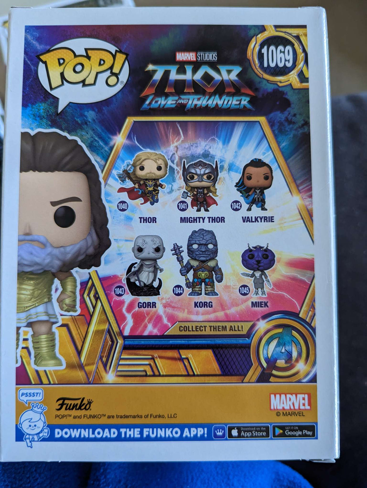 Damaged Box | Funko Pop Marvel | Thor: Love & Thunder | Zeus #1069