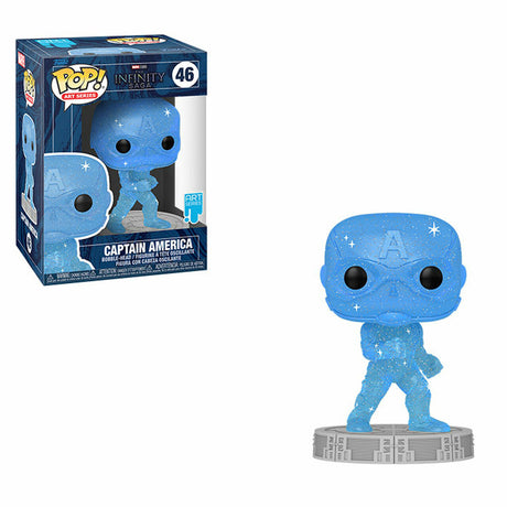 Funko Pop Art Series - Marvel - Captain America with Stack Pop Protector #46 (6666752589924)