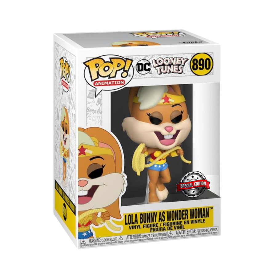 Funko Pop Animation - DC Looney Tunes - Lola Bunny as Wonder Woman #890 - Special Edition (6608801955940)