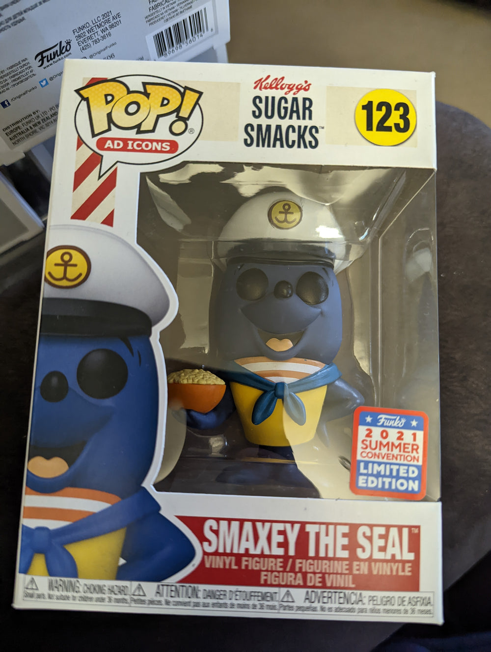 Damaged Box | Funko Pop Ad Icons | Kellogg's Smaxey The Seal #123 (7109729845348)