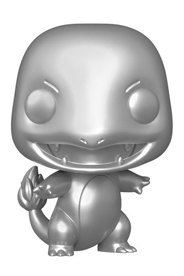 Funko Pop Games - Pokemon 25th Anniversary - Charmander Silver Special Edition #453 (6878108254308)