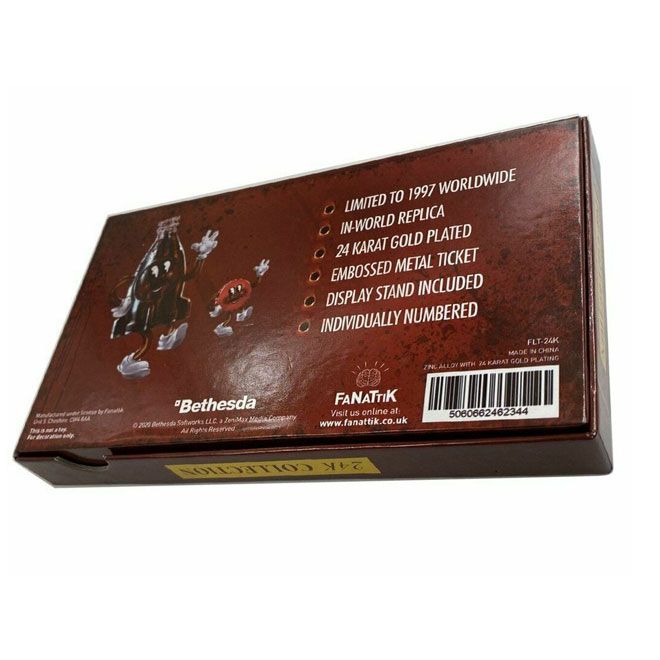 Fallout Nuka World | Gold Plated Ticket | Limited Edition