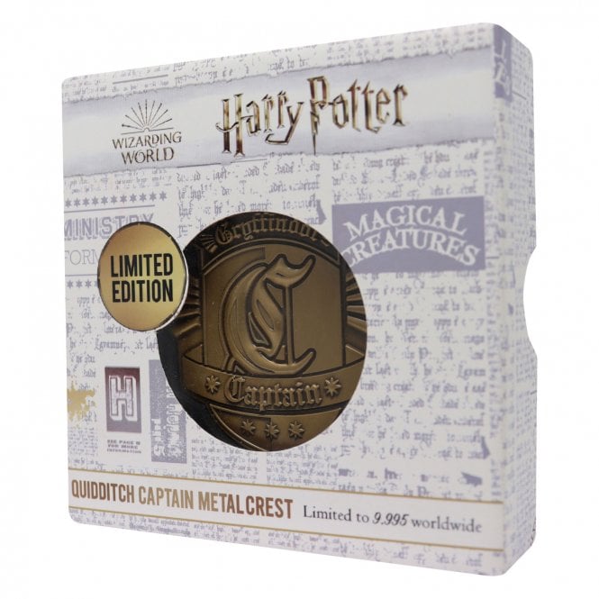 Harry Potter Gryffindor Quidditch Captain Crest | Medallion | Limited Edition