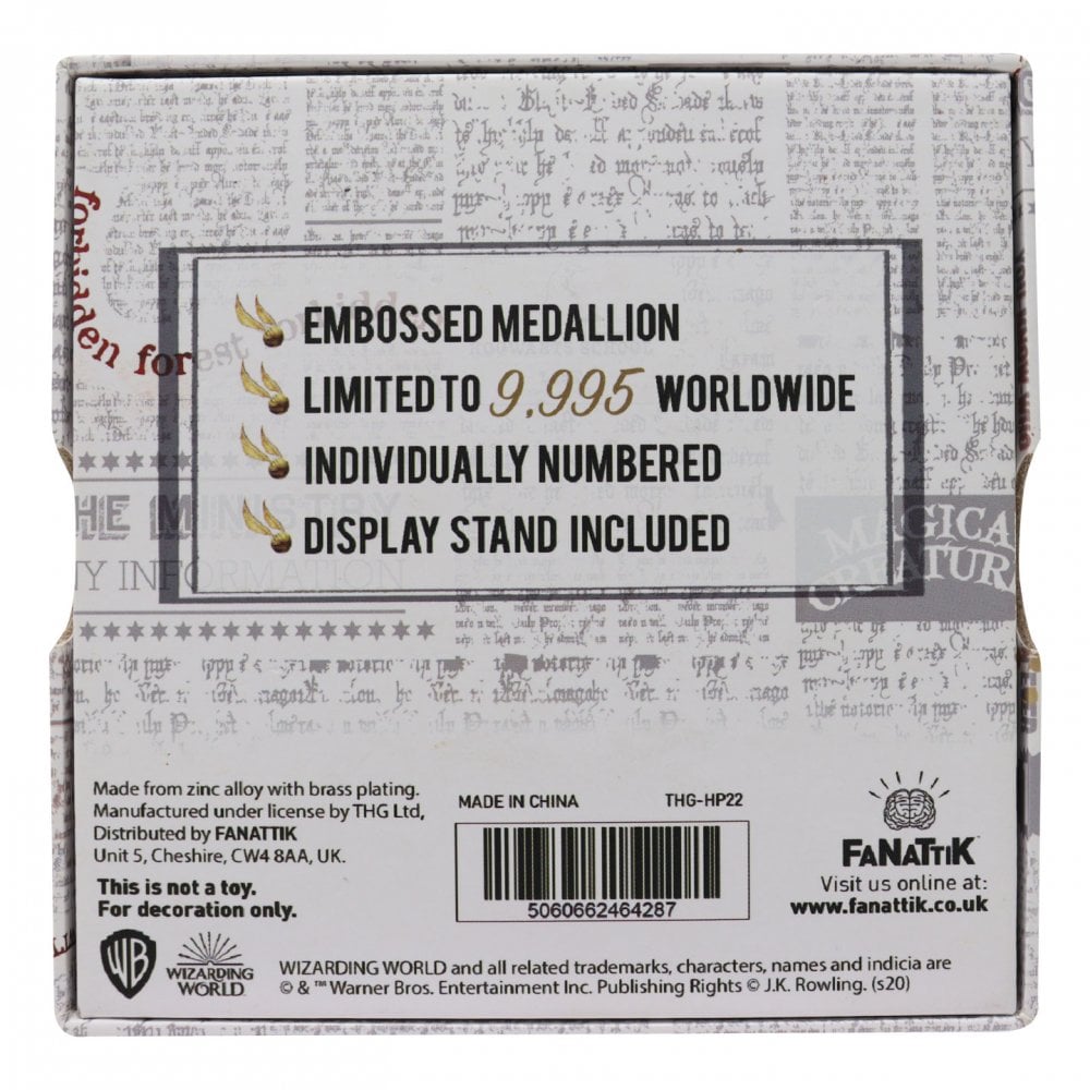 Harry Potter Gryffindor Quidditch Captain Crest | Medallion | Limited Edition