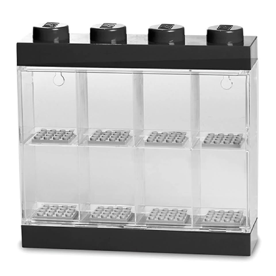 LEGO Batman Minifigure Display Case for 8 Minifigures | Black