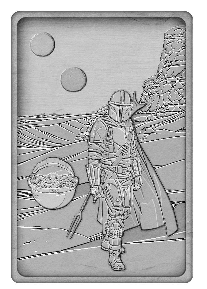 Star Wars Iconic Scene Collection Ingot - The Mandalorian and Child - Limited Edition (4864550338660)