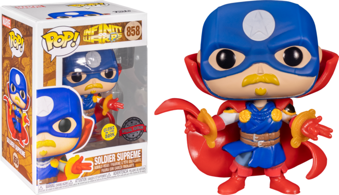 Funko Pop Marvel - Infinity Warps - Soldier Supreme  #858 - Special Edition Glow in the Dark (6860614205540)