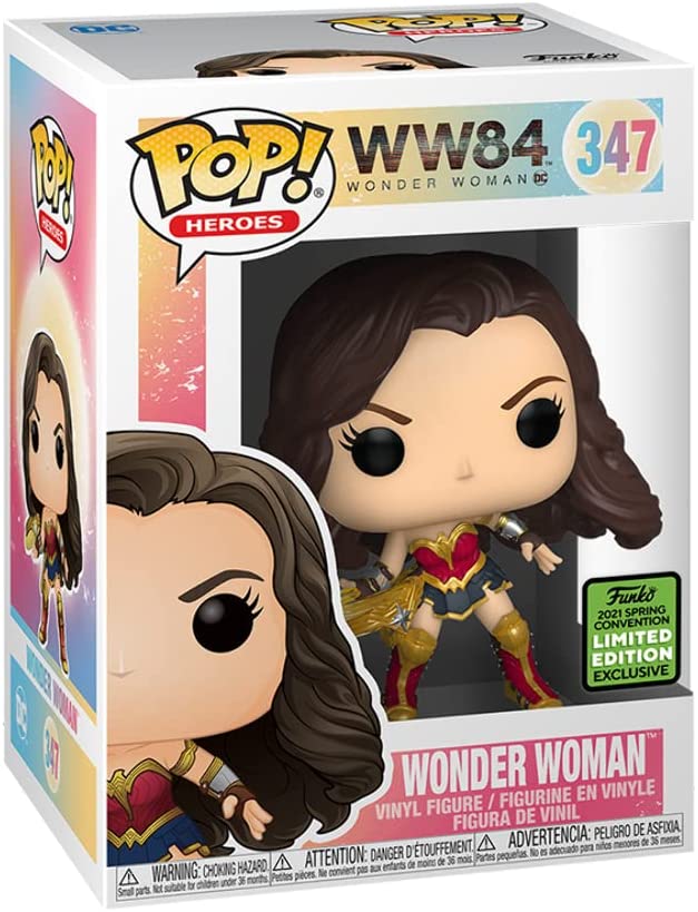 Funko Pop Heroes - Wonder Woman with Tiara Boomerang -2021 Spring Convention #347 (6861021577316)