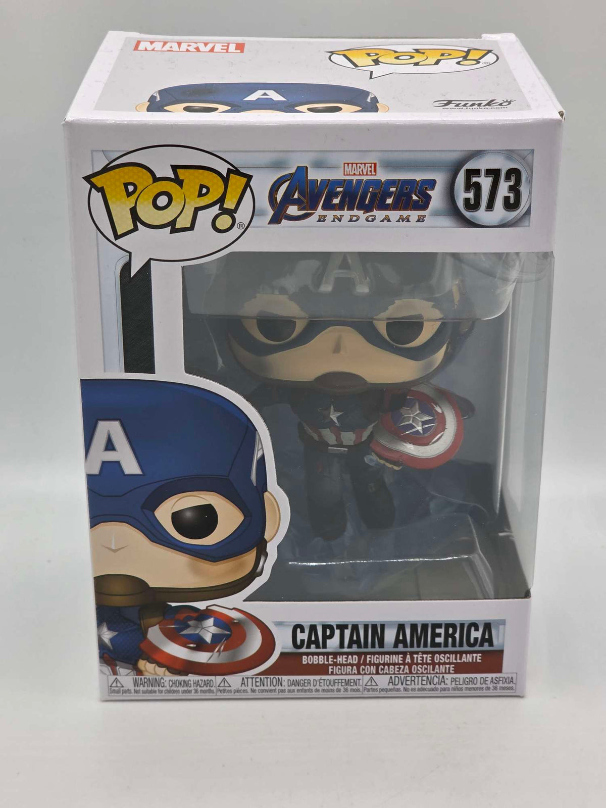 Slight Damaged Box | CAPTAIN AMERICA | Funko Pop Marvel | Avengers Endgame #573