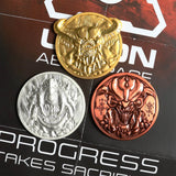 Doom | Baron | Cacodemon | Pinky | Set of 3 Medallions | Arcade Mode | Collectible Limited Edition