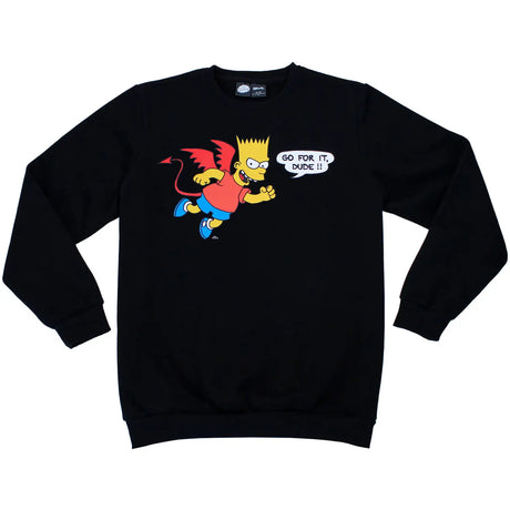 Unisex Bart Simpson Devil Crewneck Sweater | Cakeworthy | XXL