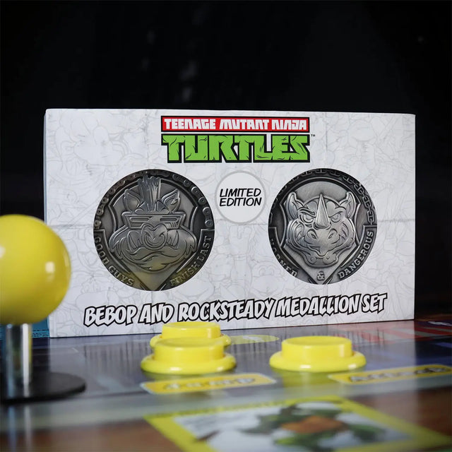 Teenage Mutant Ninja Turtles | Bebop And Rocksteady Medallion Set | Limited Edition