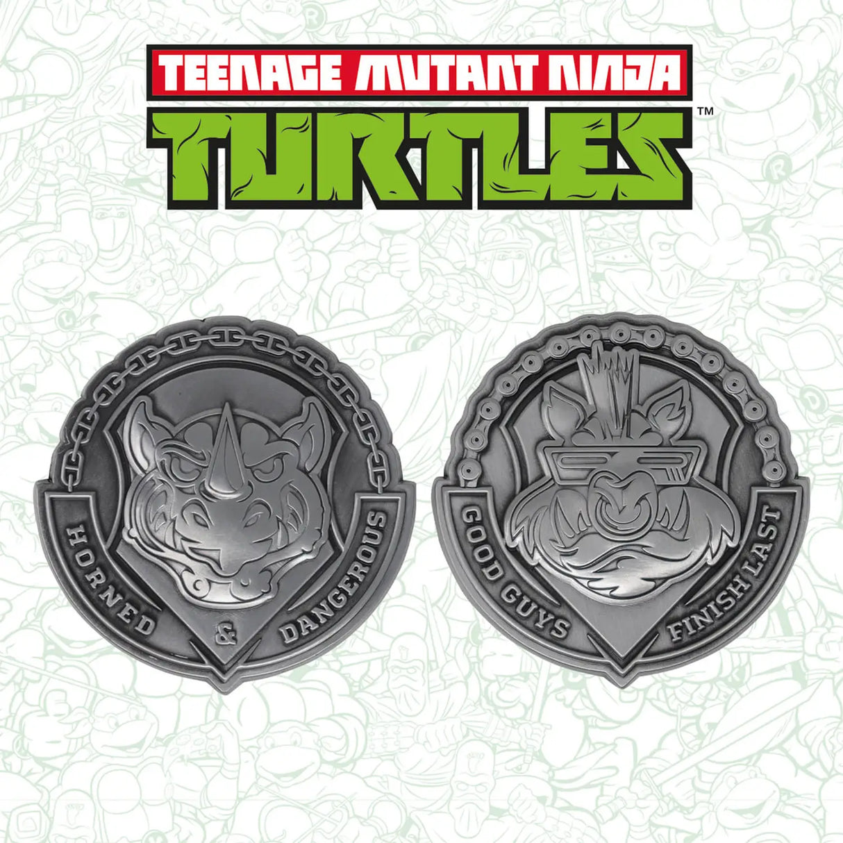 Teenage Mutant Ninja Turtles | Bebop And Rocksteady Medallion Set | Limited Edition