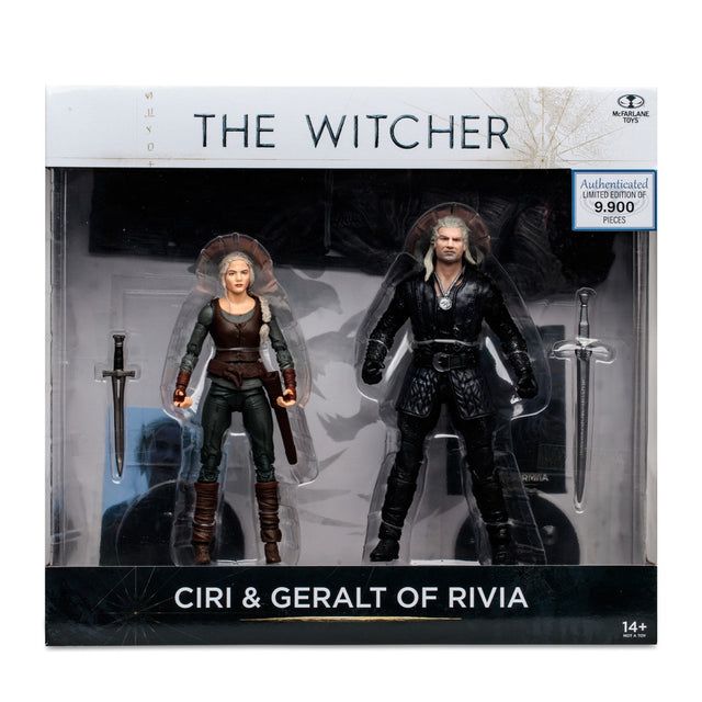 The Witcher | Ciri & Geralt of Rivia | 7 inch Figure | McFarlane Toys | Limited Edition 9,900