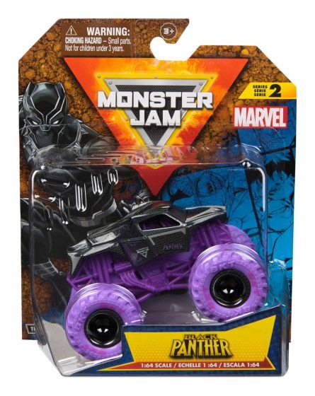 Monster Jam | 1:64 Die-Cast Series 2 | Marvel | Black Panther