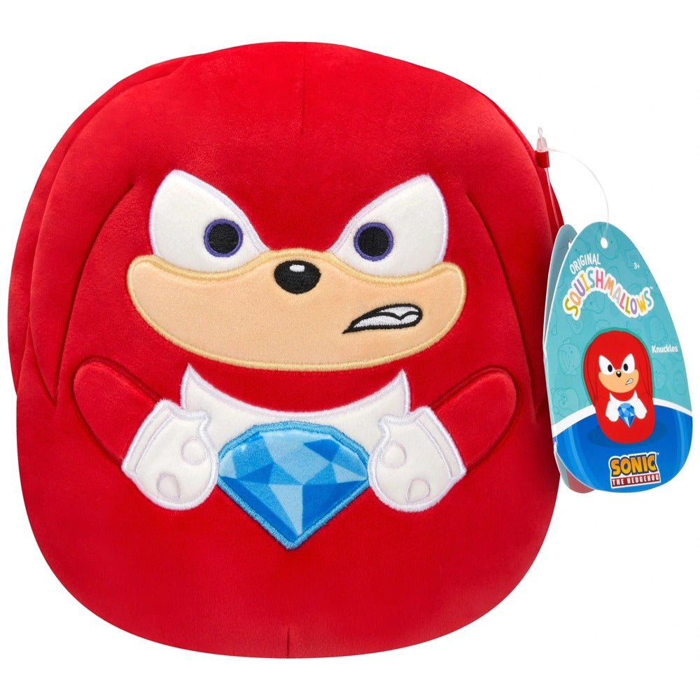 KNUCKLES HOLDING BLUE CHAOS EMERALD | Squishmallows 8" | Sega Sonic Plush