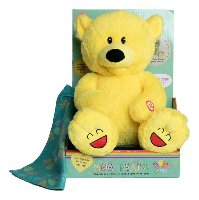 Mood Bears | Talking Large Happy Bear 30cm Plush