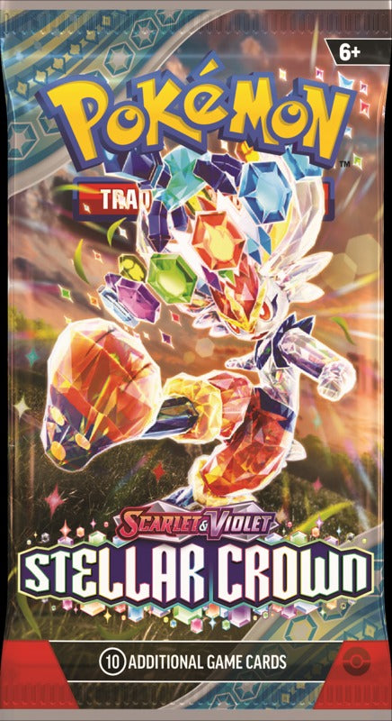 STELLAR CROWN | Pokemon Scarlet & Violet | 1 x Booster Pack (10 Cards)