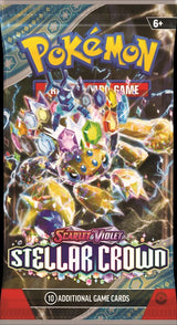 STELLAR CROWN | Pokemon Scarlet & Violet | 1 x Booster Pack (10 Cards)