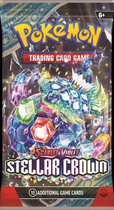 STELLAR CROWN | Pokemon Scarlet & Violet | 1 x Booster Pack (10 Cards)