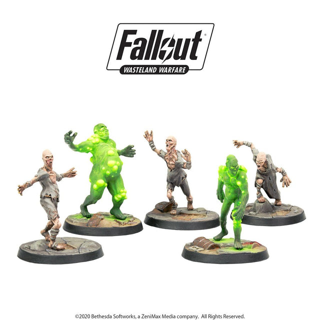 Fallout | 5 Miniatures | Wasteland Warfare | Creatures: Ghouls