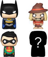 Funko Bitty POP! | DC Batman | Batman, Robin, Scarecrow, Mystery | 4 Pack