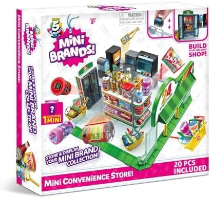 Zuru | 5 Surprise Mini Brands | Mini Convenience Store Playset with 1 Exclusive Mini