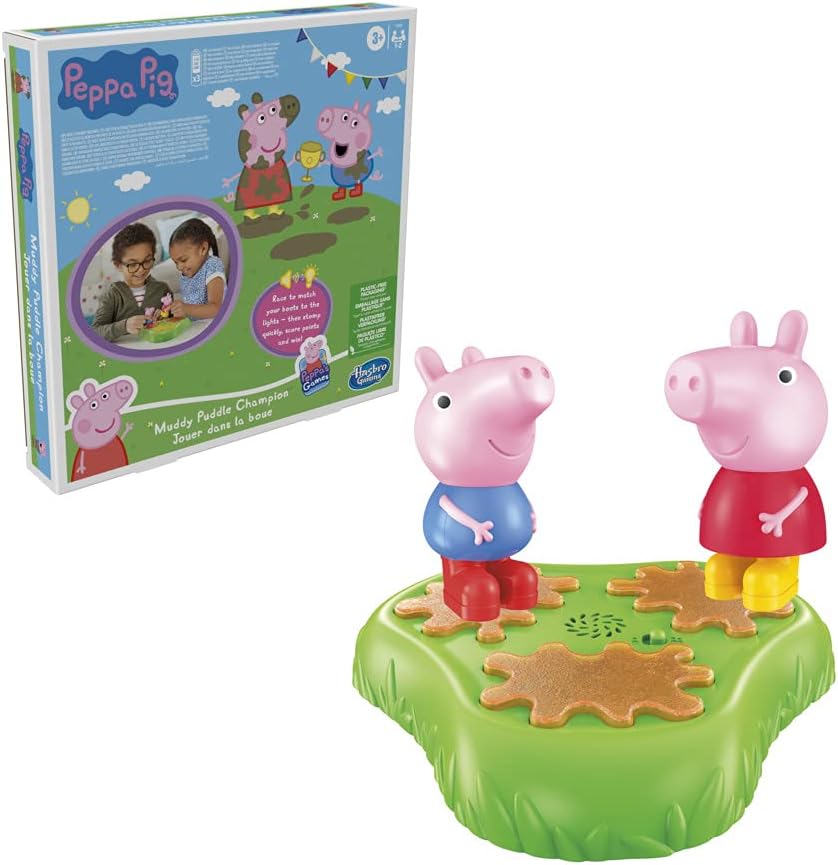 Hasbro | Peppa Pig | Muddy Puddle Champion Game