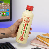 UNCLE PETE'S PIZZA PIT | Paladone Fortnite | Metal Water Bottle with Screw-Top Lid 500ml | Officially Licensed