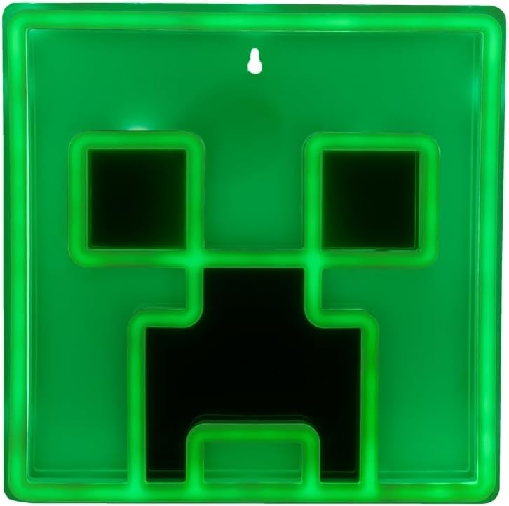 Paladone Minecraft | Creeper LED Wall-Mountable Light | Officially Licensed