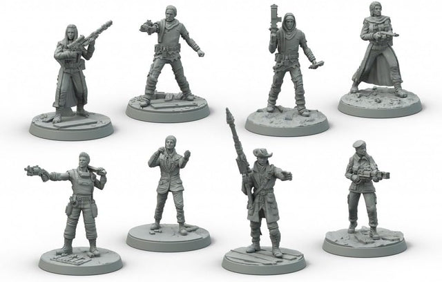 Fallout | 8 Miniatures | Wasteland Warfare | Survivors Core Box