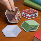 MINECRAFT Metal Coasters | Paladone | Set of 4 | Officially Licensed