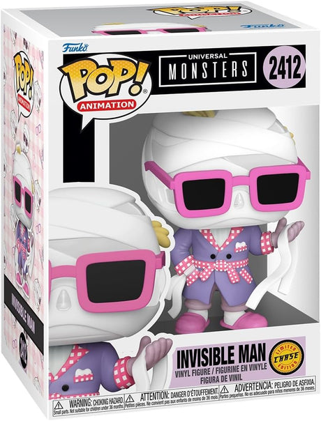 Slight Damaged Box | INVISIBLE MAN (ANIME) TRANSLUCENT CHASE | Universal Monsters | Funko Pop! Animation | #2412