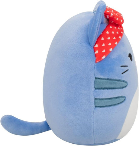 CARIZMA (HEART HEADBAND) | Blue Tabby Cat | Squishmallows 7.5" Plush Valentine 26
